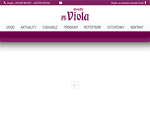 Tablet Screenshot of divadloviola.cz